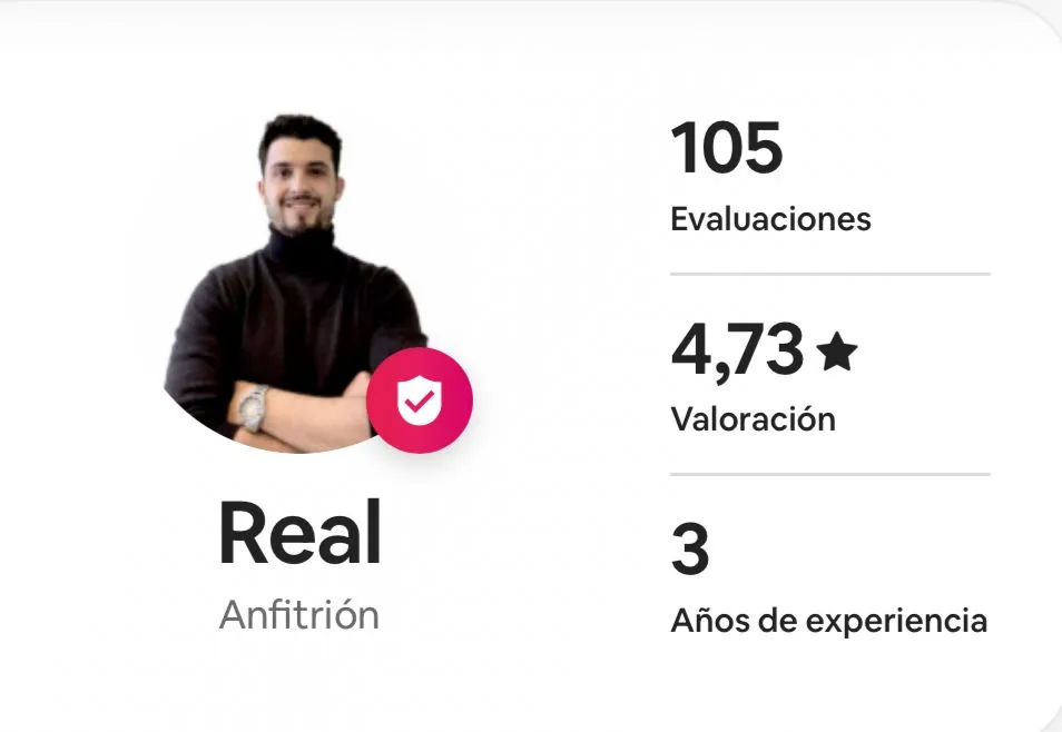 Perfil verificado de Airbnb